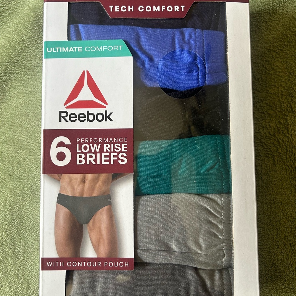 Mens Reebox briefs.  Size large